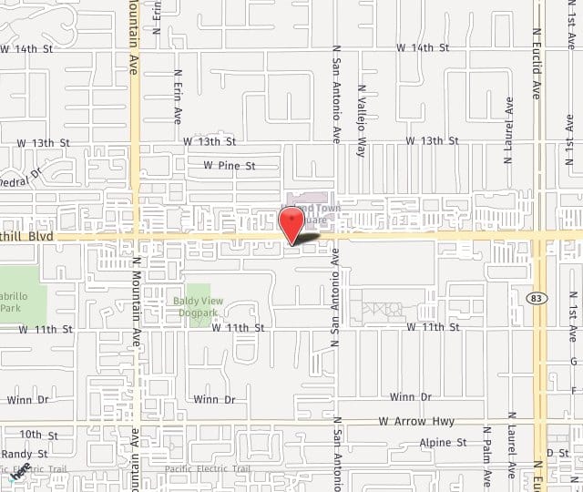 Location Map: 886 West Foothill Blvd. Upland, CA 91786