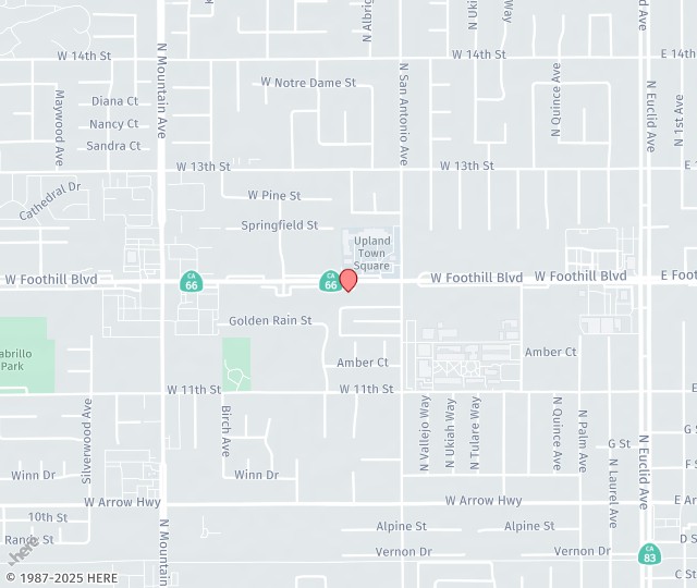 Location Map: 886 West Foothill Blvd. Upland, CA 91786